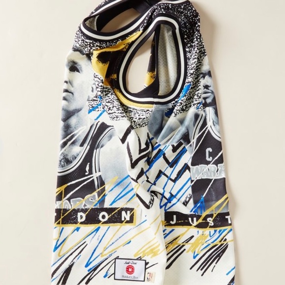 Just Don NBA Jam GS Warriors Jersey Medium NEW NWT - Picture 4 of 4